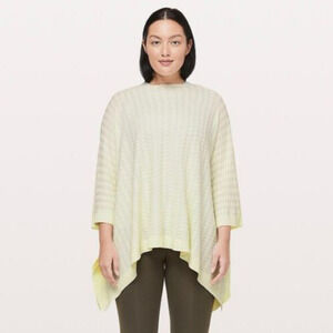 Lululemon Women's Ivory Wrap Shawl Divinity Poncho One Size‎